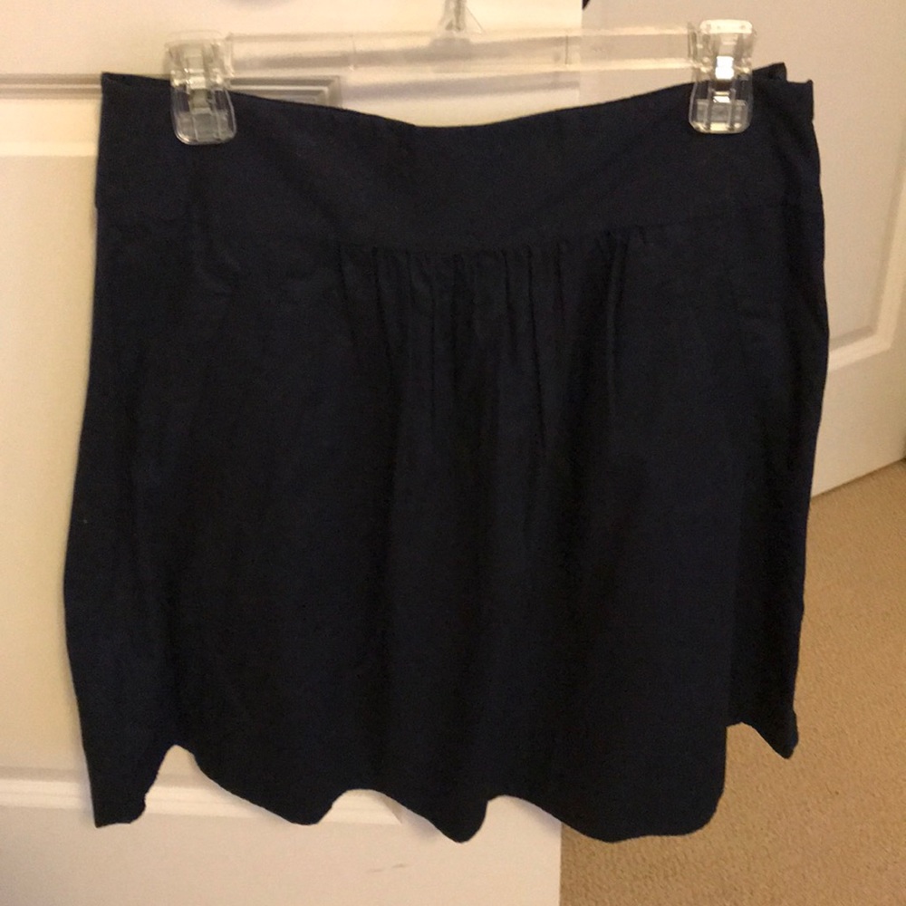 Navy JCrew Aline skirt with pockets